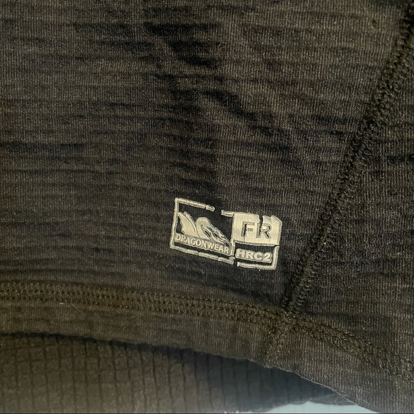 Dragonwear HRC2 FR Quarter Zip Dual Hazard Long Sleeve Shirt - Picture 2 of 5